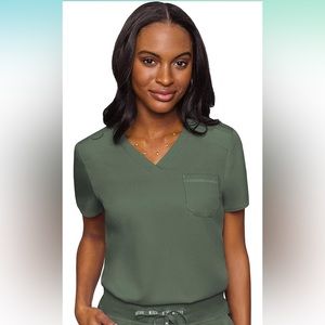 Med Couture Tuck In Scrub Top